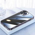 For iPhone 15 Pro SULADA JINGJIA Series Lens Protector PC Phone Case(Dark Purple) - 1