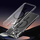 For iPhone 15 Plus SULADA Jingpin Series MagSafe All-inclusive Lens Electroplated TPU Phone Case(Transparent Black) - 1