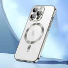 For iPhone 15 Pro SULADA MagSafe Plating TPU Shockproof Phone Soft Case(Titanium Grey) - 1