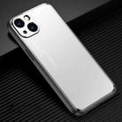 For iPhone 15 Plus Frosted Metal Phone Case(Silver) - 1