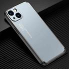 For iPhone 15 Frosted Metal Phone Case(Blue) - 1