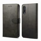 For Samsung Galaxy A70 GUSSIM Business Style Horizontal Flip Leather Case with Holder & Card Slots & Wallet(Black) - 1