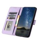 For Samsung Galaxy Note20 Ultra Datura Flower Embossed Flip Leather Phone Case(Purple) - 3