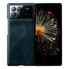 For Xiaomi Mix Fold 3 Crazy Horse Texture Leather Shockproof Phone Case(Blue) - 1