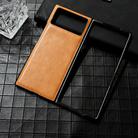 For Xiaomi Mix Fold 3 Crazy Horse Texture Leather Shockproof Phone Case(Yellow) - 2