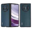 For Huawei Mate X5 ABEEL Genuine Leather Xiaoya Series Phone Case(Dark Green) - 1