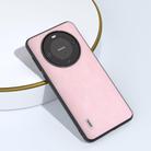 For Huawei Mate 60 ABEEL Cowhide Texture PU Phone Case(Pink) - 3