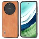 For Huawei Mate 60 ABEEL Cowhide Texture PU Phone Case(Brown) - 1