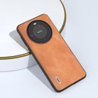 For Huawei Mate 60 ABEEL Cowhide Texture PU Phone Case(Brown) - 3