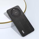 For Huawei Mate 60 ABEEL Wood Texture PU Phone Case(Black) - 3