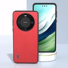 For Huawei Mate 60 ABEEL Wood Texture PU Phone Case(Red) - 2