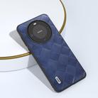 For Huawei Mate 60 ABEEL Weave Plaid PU Phone Case(Blue) - 3