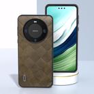 For Huawei Mate 60 ABEEL Weave Plaid PU Phone Case(Green) - 2