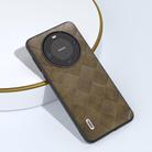 For Huawei Mate 60 ABEEL Weave Plaid PU Phone Case(Green) - 3