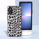 For Sony Xperia 5 V ABEEL Black Edge Leopard Phone Case(Silver Leopard) - 2