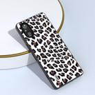 For Sony Xperia 5 V ABEEL Black Edge Leopard Phone Case(Silver Leopard) - 3