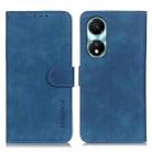 For Honor X5 Plus KHAZNEH Retro Texture Flip Leather Phone Case(Blue) - 1