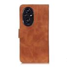 For Honor 200 KHAZNEH Retro Texture Flip Leather Phone Case(Brown) - 3