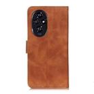 For Honor 200 Pro KHAZNEH Retro Texture Flip Leather Phone Case(Brown) - 3