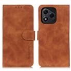 For Honor 400 Lite KHAZNEH Retro Texture Flip Leather Phone Case(Brown) - 1