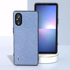 For Sony Xperia 5 V ABEEL Diamond Black Edge Phone Case(Sapphire Blue) - 2