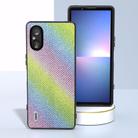 For Sony Xperia 5 V ABEEL Diamond Black Edge Phone Case(Rainbow Diamond) - 2