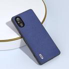 For Sony Xperia 5 V ABEEL Black Edge Genuine Leather Mino Phone Case(Royal Blue) - 3