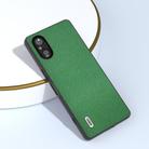 For Sony Xperia 5 V ABEEL Black Edge Genuine Leather Mino Phone Case(Green) - 3