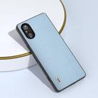 For Sony Xperia 5 V ABEEL Black Edge Genuine Leather Mino Phone Case(Blue) - 3