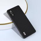 For Sony Xperia 5 V ABEEL Genuine Leather Luxury Black Edge Phone Case(Black) - 3