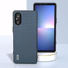 For Sony Xperia 5 V ABEEL Genuine Leather Luxury Black Edge Phone Case(Royal Blue) - 2