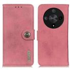 For Honor X9b KHAZNEH Cowhide Texture Horizontal Flip Leather Phone Case(Pink) - 1