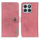 For Honor X8b KHAZNEH Cowhide Texture Horizontal Flip Leather Phone Case(Pink) - 1