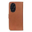 For Honor 200 KHAZNEH Cowhide Texture Horizontal Flip Leather Phone Case(Brown) - 3