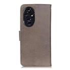 For Honor 200 KHAZNEH Cowhide Texture Horizontal Flip Leather Phone Case(Khaki) - 3