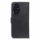 For Honor 200 KHAZNEH Cowhide Texture Horizontal Flip Leather Phone Case(Black) - 3