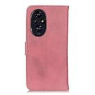 For Honor 200 KHAZNEH Cowhide Texture Horizontal Flip Leather Phone Case(Pink) - 3