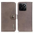 For Honor 200 Smart / Play 60 Plus KHAZNEH Cowhide Texture Horizontal Flip Leather Phone Case(Khaki) - 1