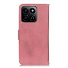 For Honor 200 Smart / Play 60 Plus KHAZNEH Cowhide Texture Horizontal Flip Leather Phone Case(Pink) - 3
