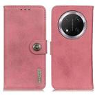 For Honor X9C KHAZNEH Cowhide Texture Horizontal Flip Leather Phone Case(Pink) - 1
