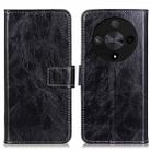 For Honor X9b Retro Crazy Horse Texture Flip Leather Phone Case(Black) - 1