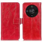 For Honor X9b Retro Crazy Horse Texture Flip Leather Phone Case(Red) - 1