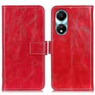 For Honor X5 Plus Retro Crazy Horse Texture Flip Leather Phone Case(Red) - 1