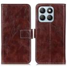 For Honor X8b Retro Crazy Horse Texture Flip Leather Phone Case(Brown) - 1