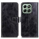 For Honor X6b Retro Crazy Horse Texture Flip Leather Phone Case(Black) - 1