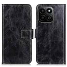 For Honor 200 Smart Retro Crazy Horse Texture Flip Leather Phone Case(Black) - 1