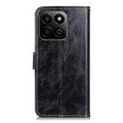 For Honor 200 Smart Retro Crazy Horse Texture Flip Leather Phone Case(Black) - 3