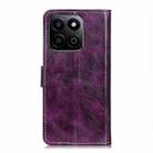 For Honor 200 Smart Retro Crazy Horse Texture Flip Leather Phone Case(Purple) - 3