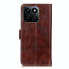 For Honor 200 Smart Retro Crazy Horse Texture Flip Leather Phone Case(Brown) - 3