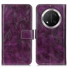 For Honor X9c Retro Crazy Horse Texture Flip Leather Phone Case(Purple) - 1